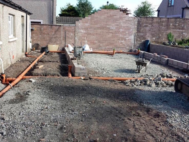 Groundworks contractors Stranraer McHallum Builders offer a full range of groundworks services including drainage, land clearance and foundations for new builds
