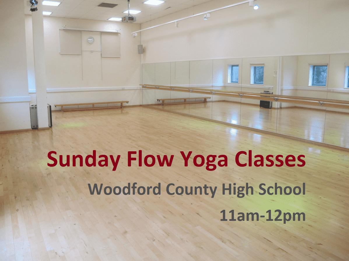 Sunday yoga classes at Woodford County High School, Sunday Morning Yoga, all levels including beginners