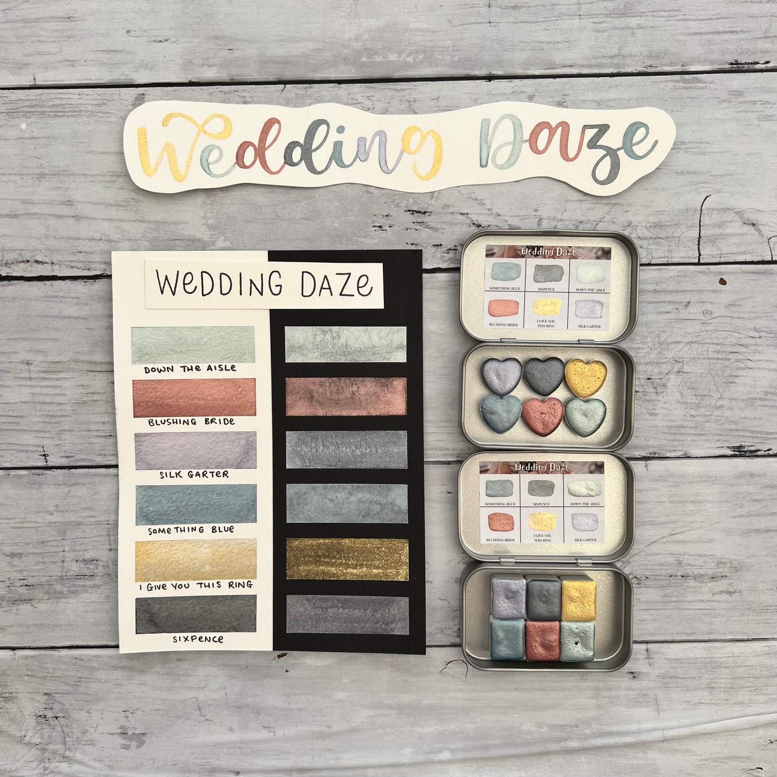 Wedding Daze Handmade Watercolour Set