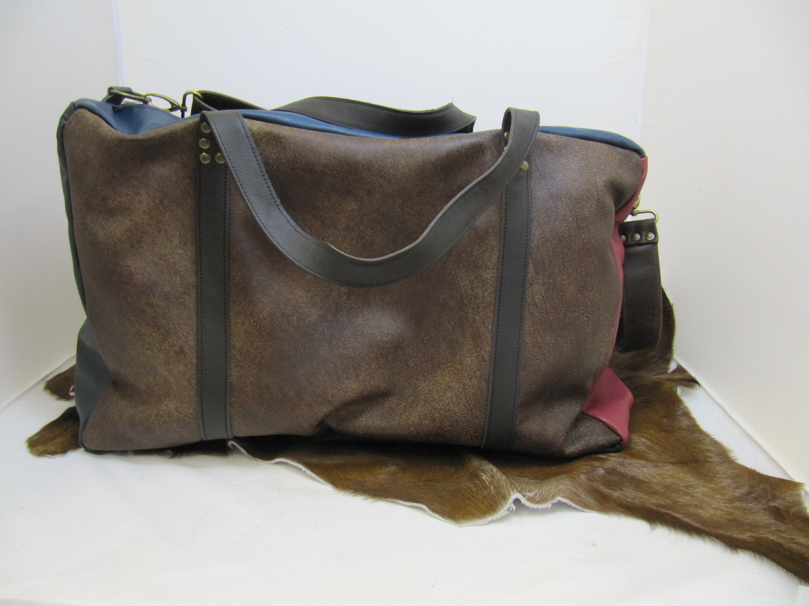 Flight Travel bag in Multi-coloured leather