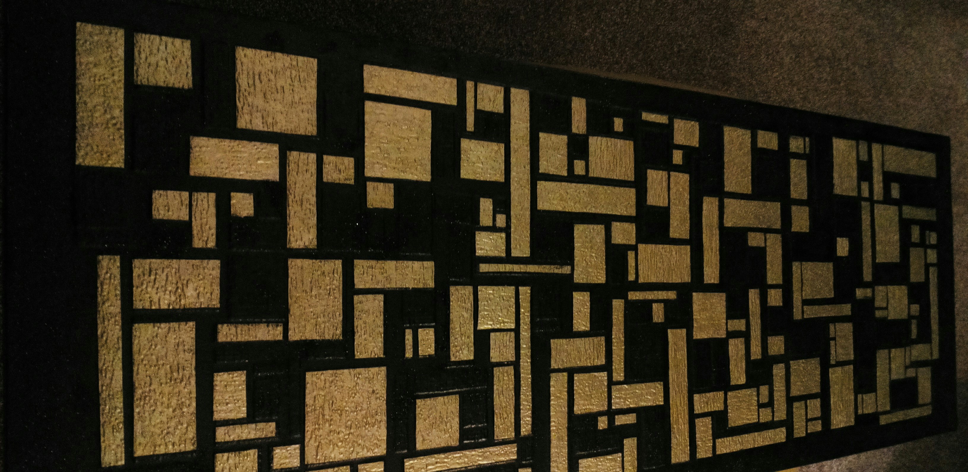 Bi-ba Panel  textured paper on wood