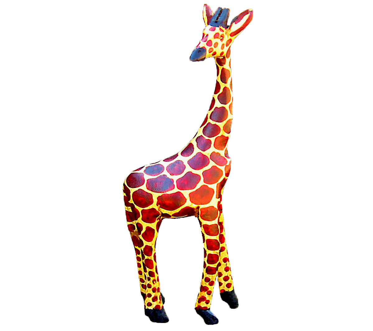 Giraffe-Wood-Carved