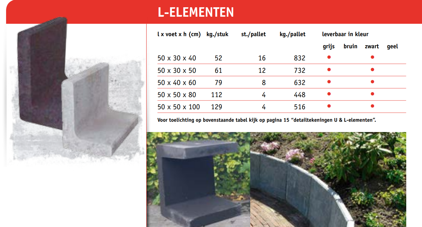 L Element 50x50x80