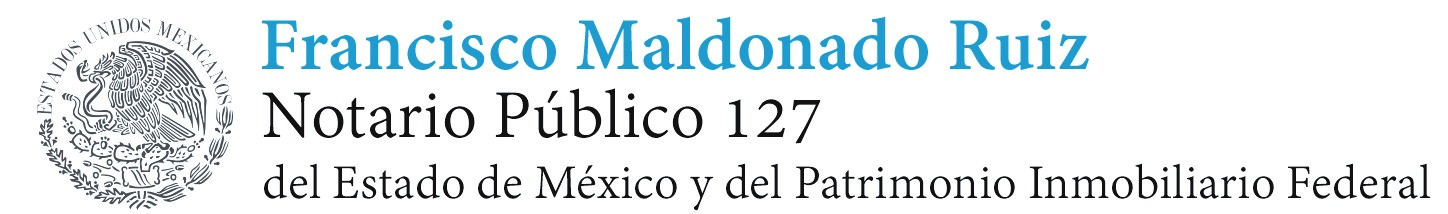 Notaría Pública No. 127, Francisco Maldonado Ruiz Notario  Público No. 127 y del Patrimonio Inmobiliario Federal