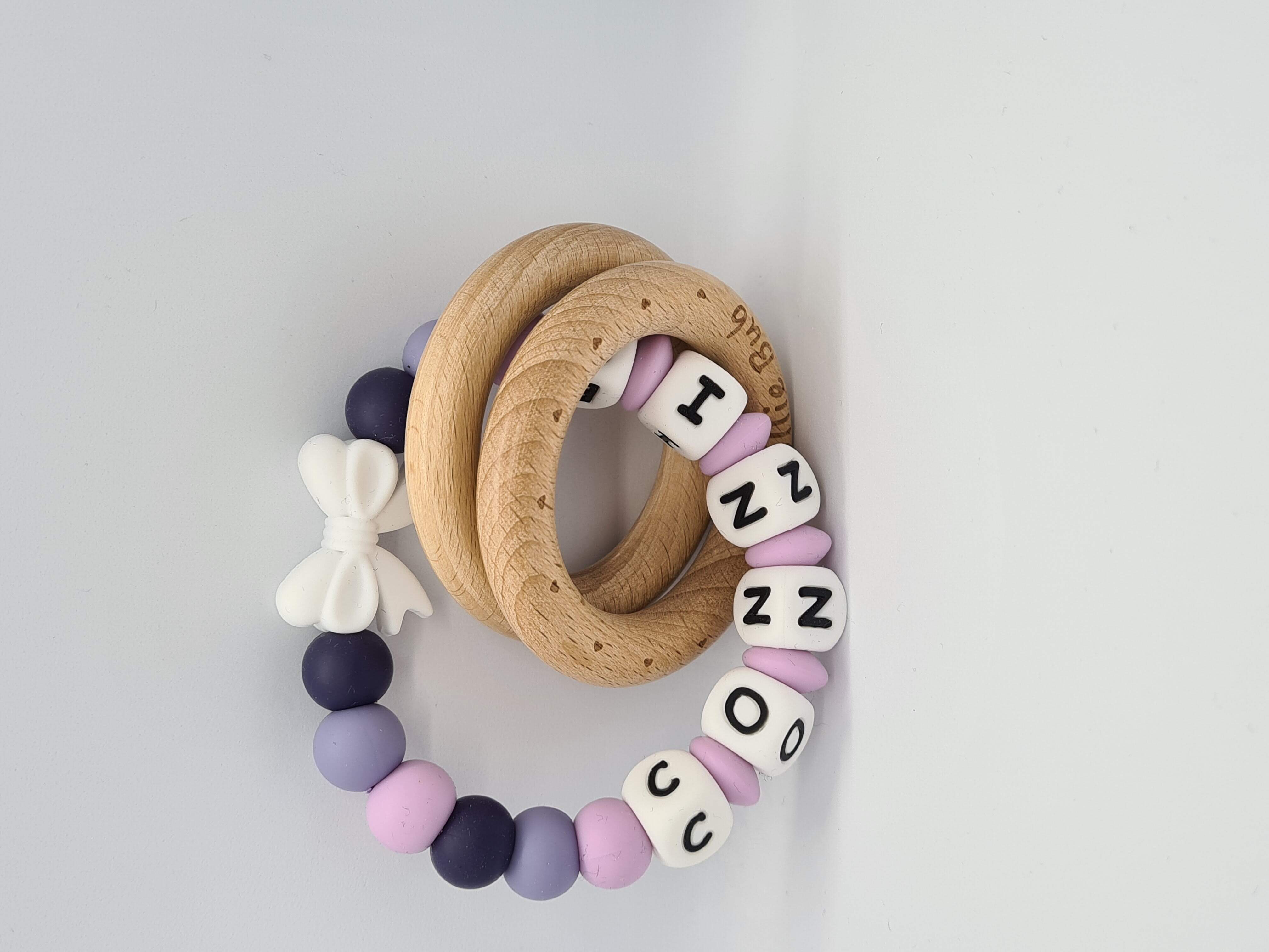 Rattle teething ring