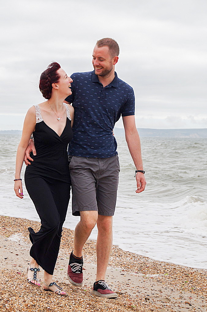 Hampshire Barton on Sea beach lifestyle Couples Photography