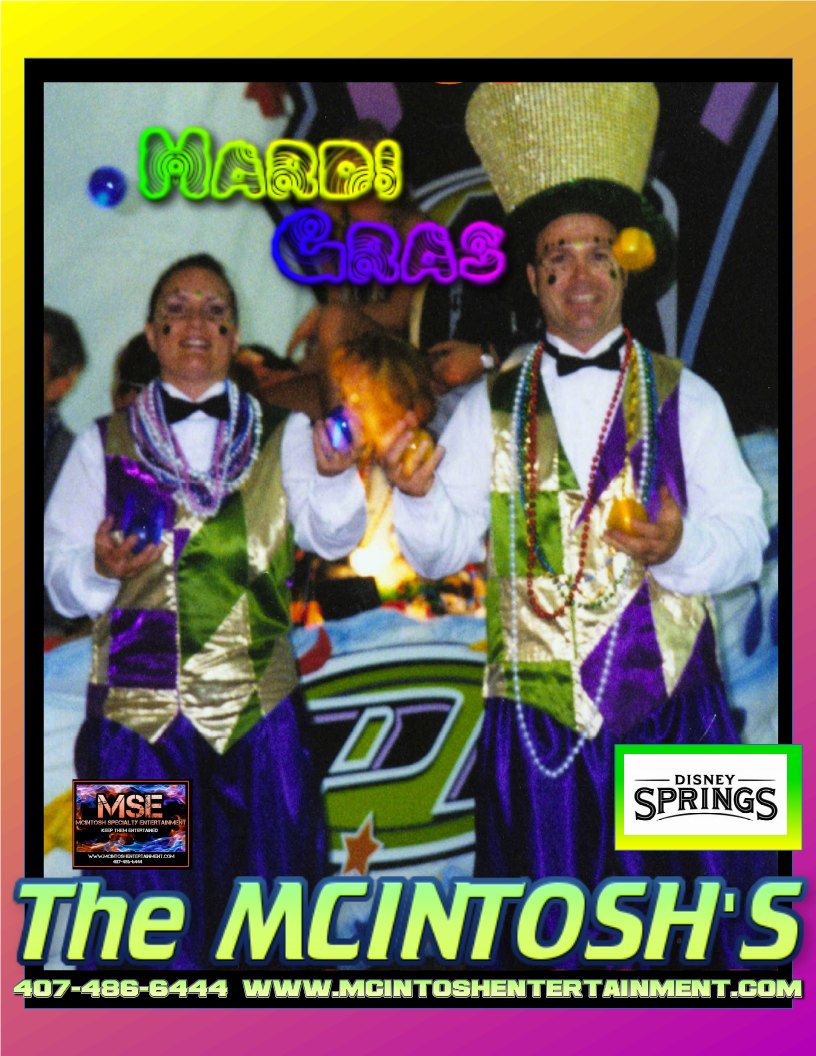 Themed Juggling Entertainers. Events, Theme parks, Conventions, www.mcintoshentertainment.com