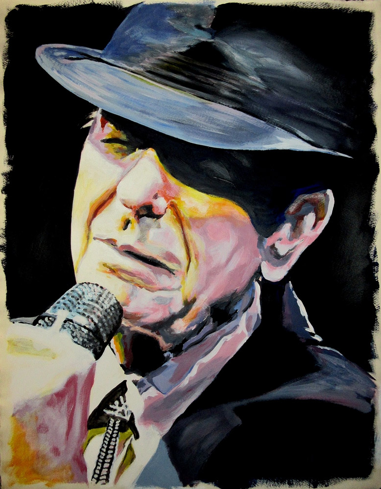 "Leonard Cohen", 16x24