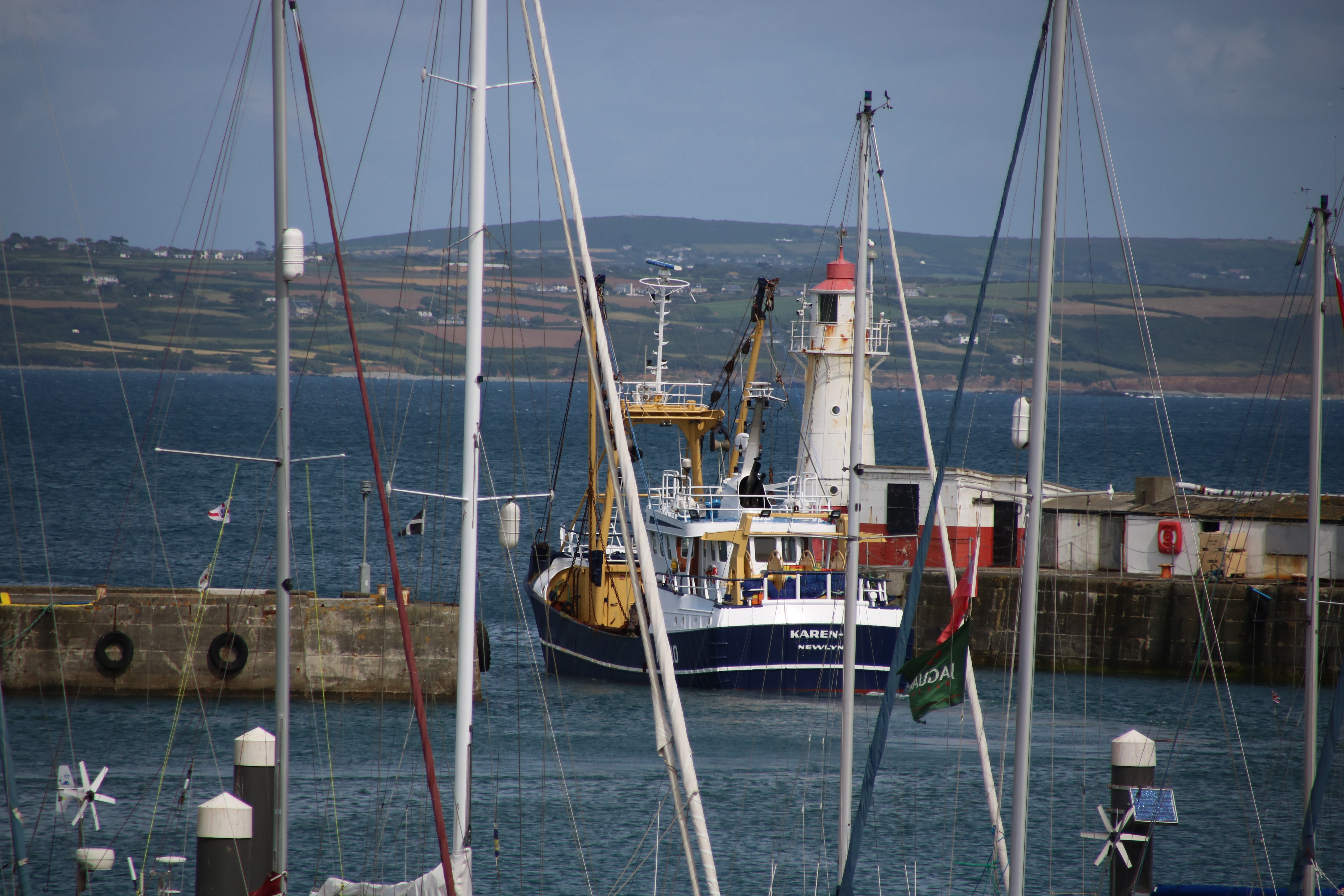 Newlyn Harbour fishing boat2017JPG