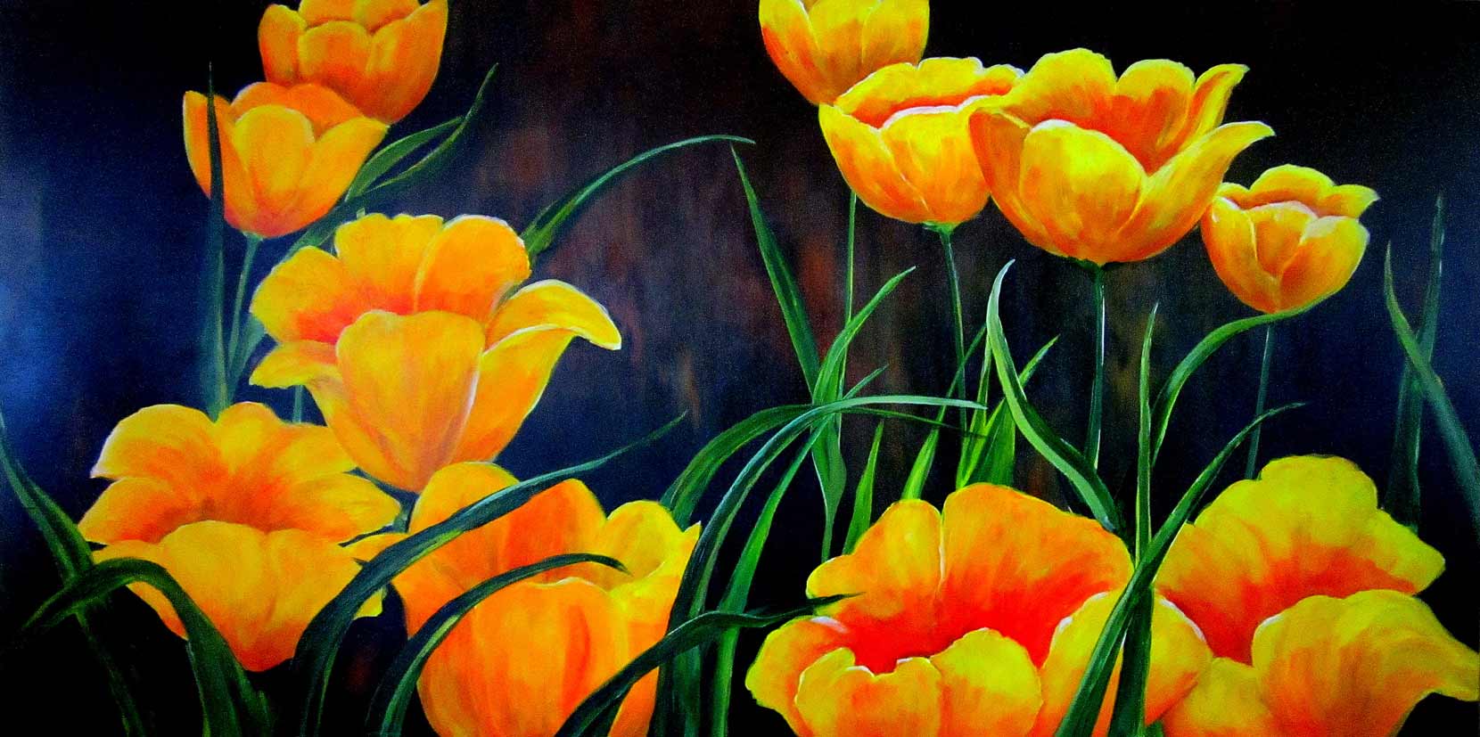 "Tulips", 48x24