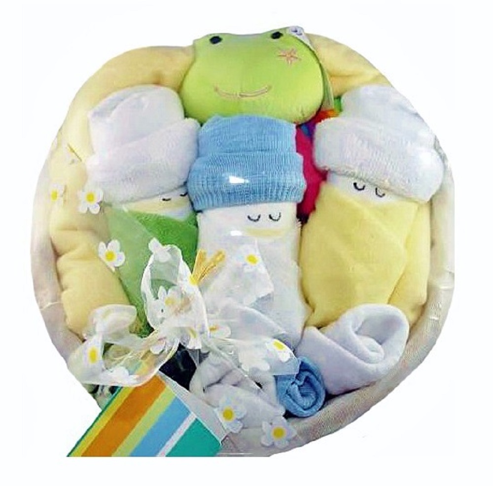 Cute Babies Gift Basket - Yellow