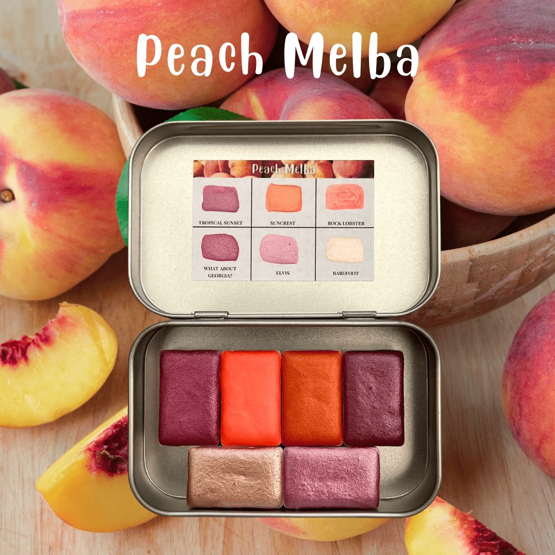 Peach Melba Handmade Watercolour Set
