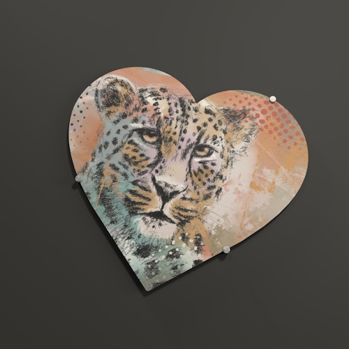Valentijns hart 68 x 61 cm met Artwork van EmielsDesigns