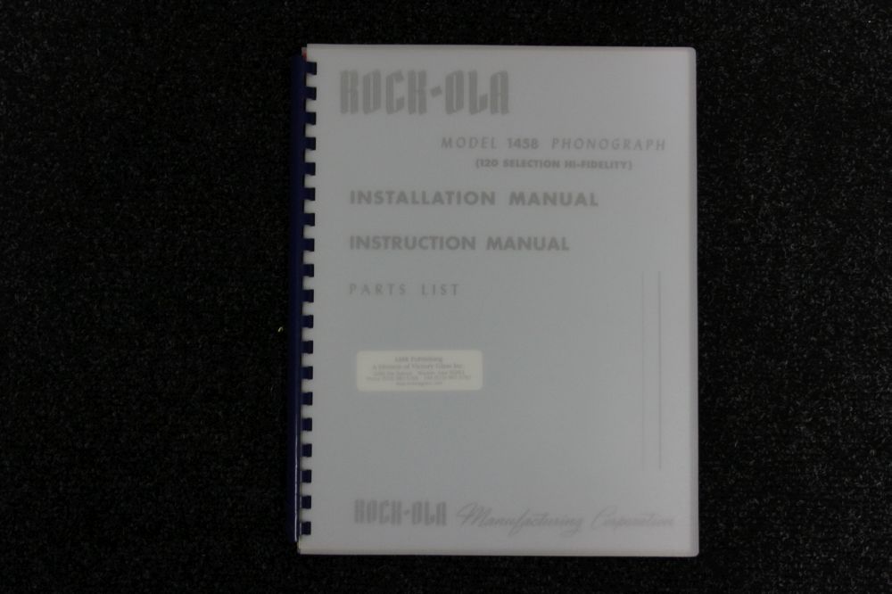 Rock ola 1458 manual