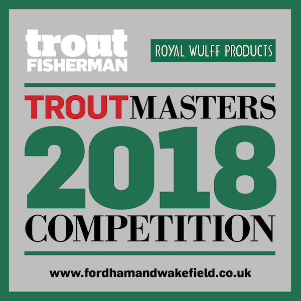 Logo for Trout Fisherman Magazine linked with Royal Wulff Products sponsoring the Troutmasters 2018 Competition