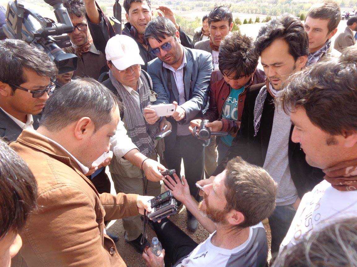 Post race interviews (Afghanistan 2015)