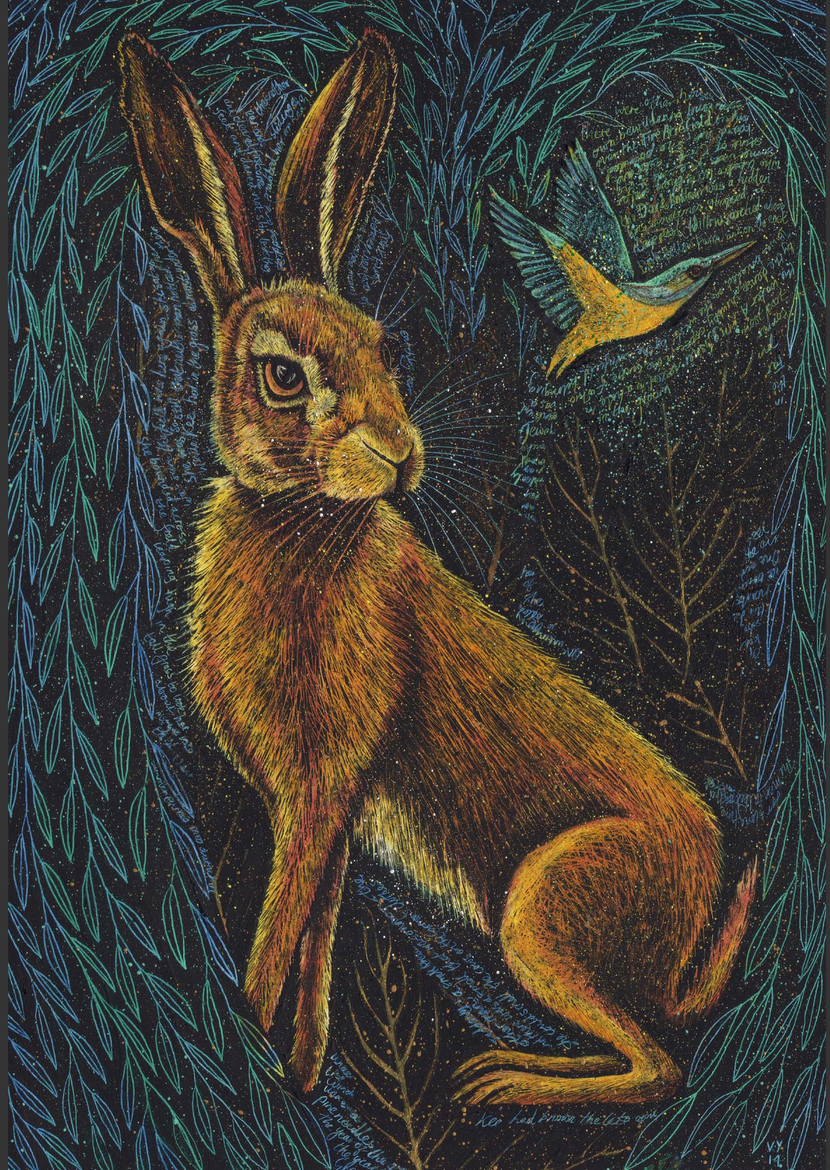 'The Hare at Dark Hollow' card