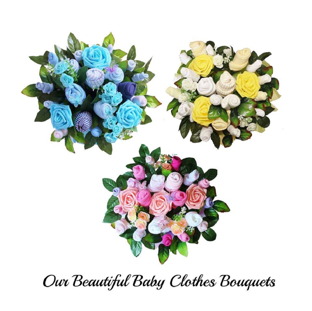 Beautiful Baby Clothes Bouquet for a Boy