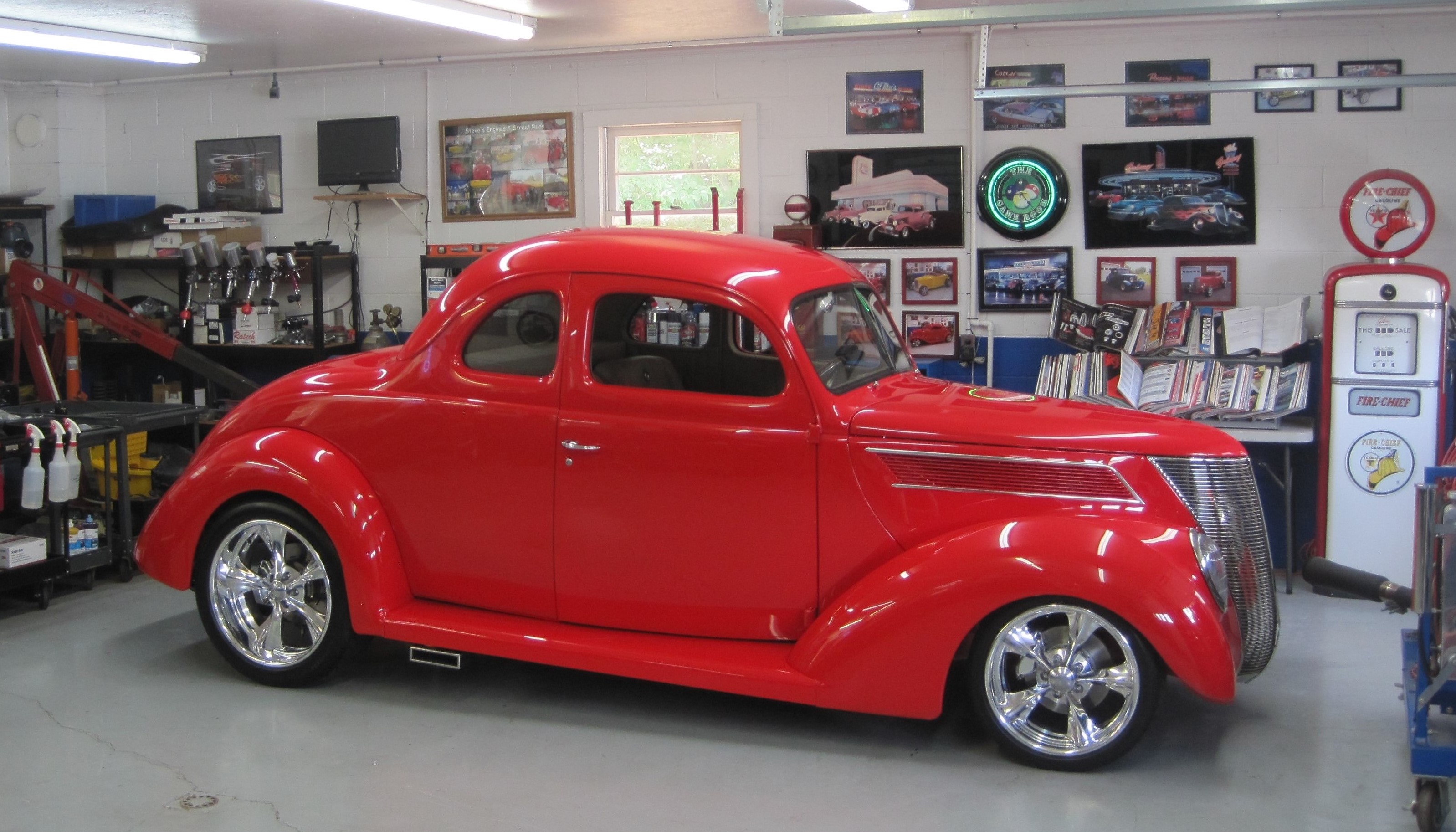 37 Steel Ford Five Window Coupe