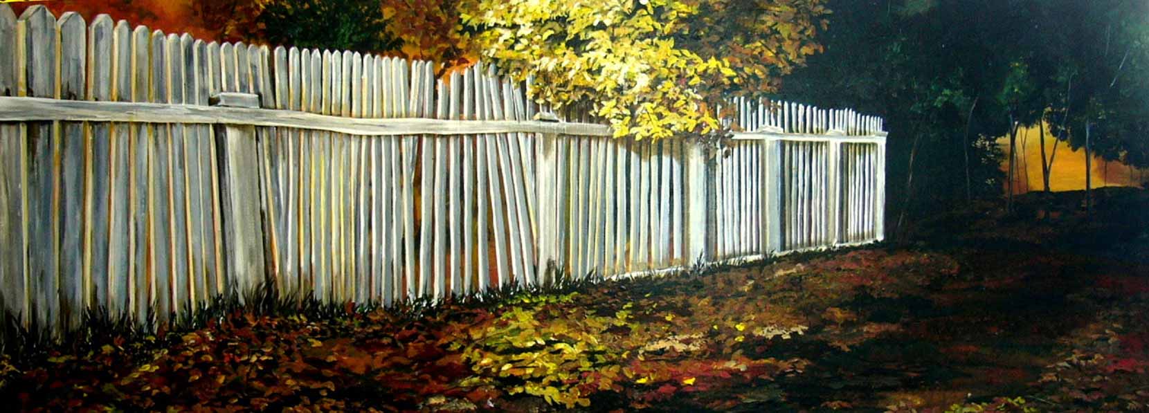 "Picket Fence", Ontario, 48x18