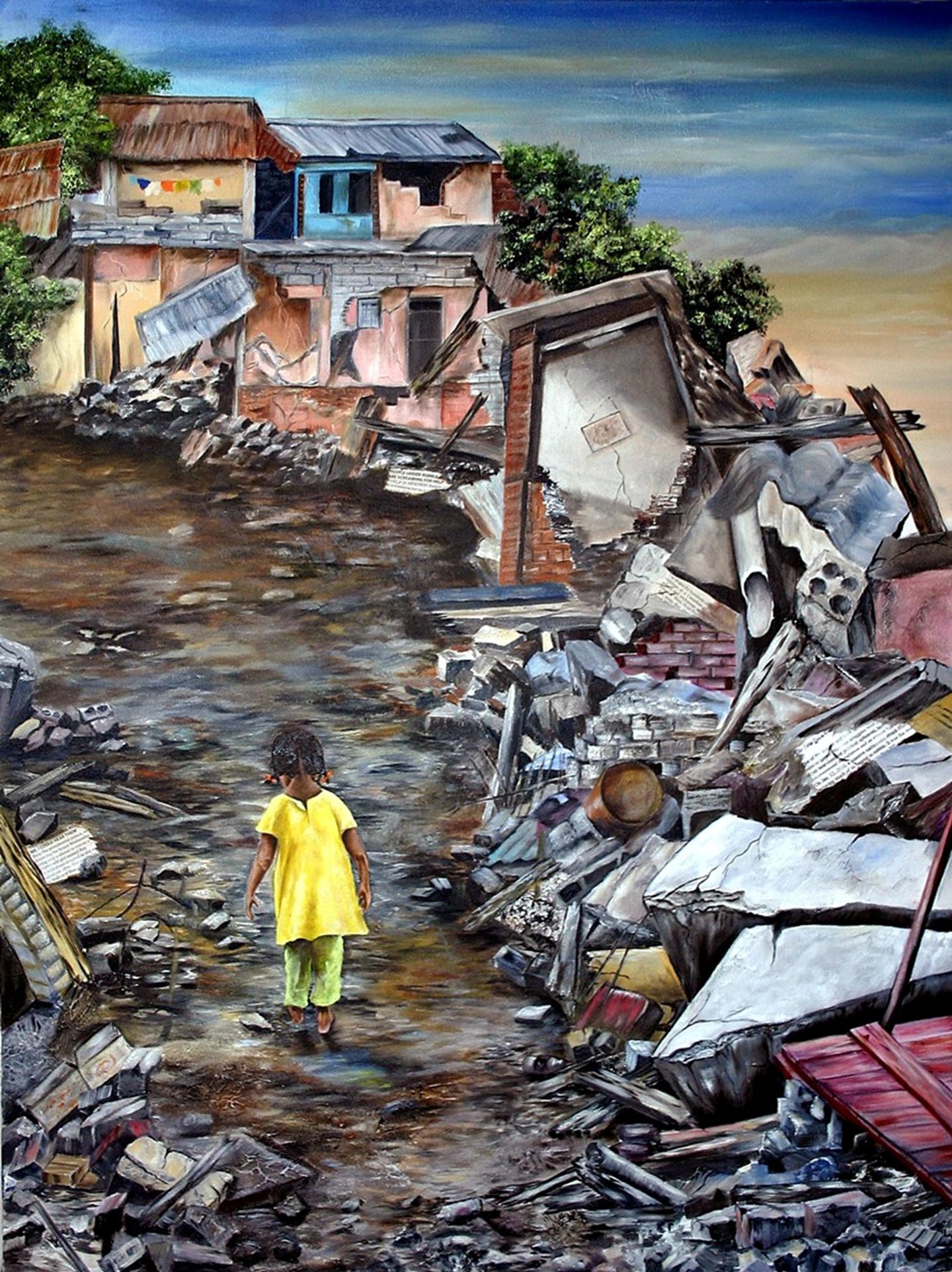 "Out of the Rubble - Hope", Haiti, 18x24