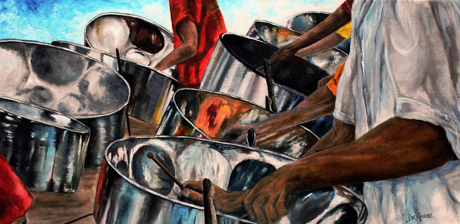 "Steal Drumming", 30x16