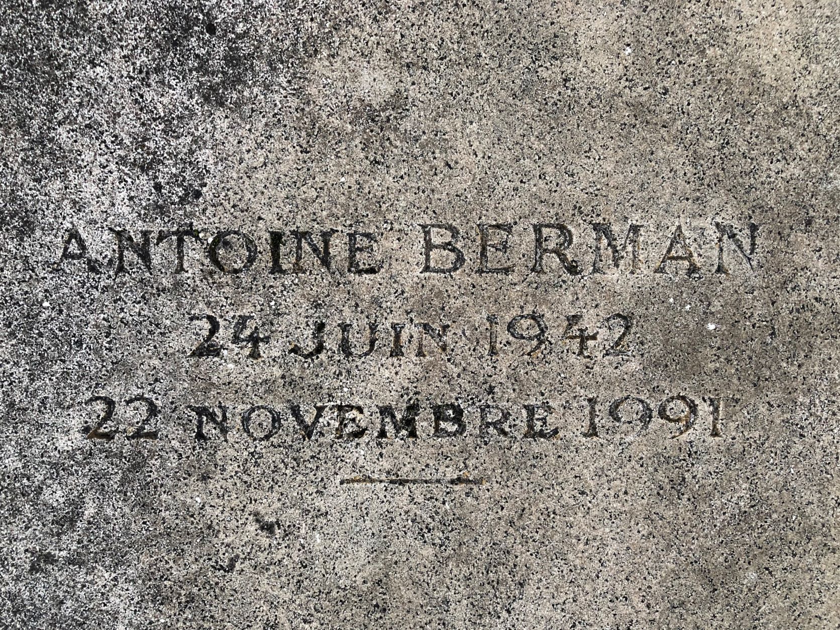 Antoine Berman, 30. Todestag