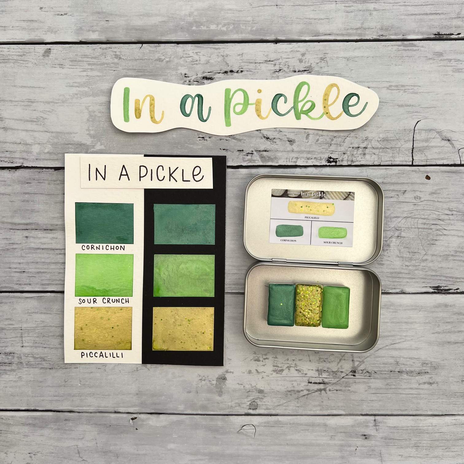 In A Pickle Handmade Watercolour Set