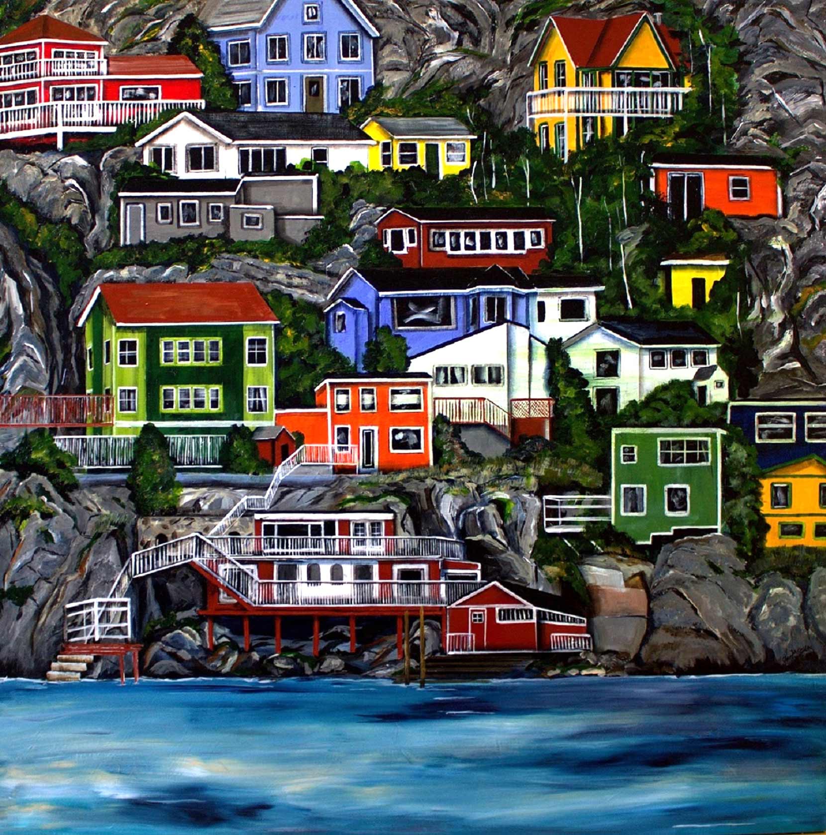 "The Battery", St. John's, Newfoundland, 48x48
