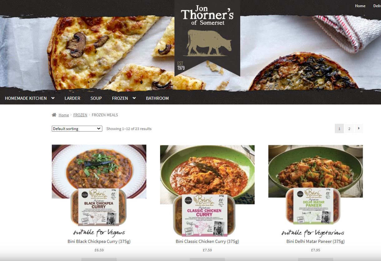 Bini Curries are now available Online through Jon Thorners