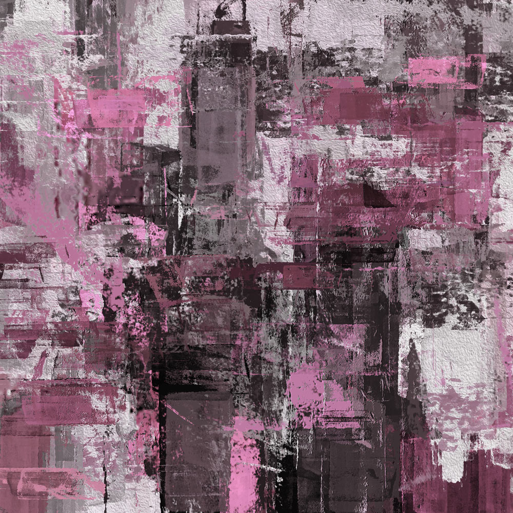 Abstract roze kunstwerk