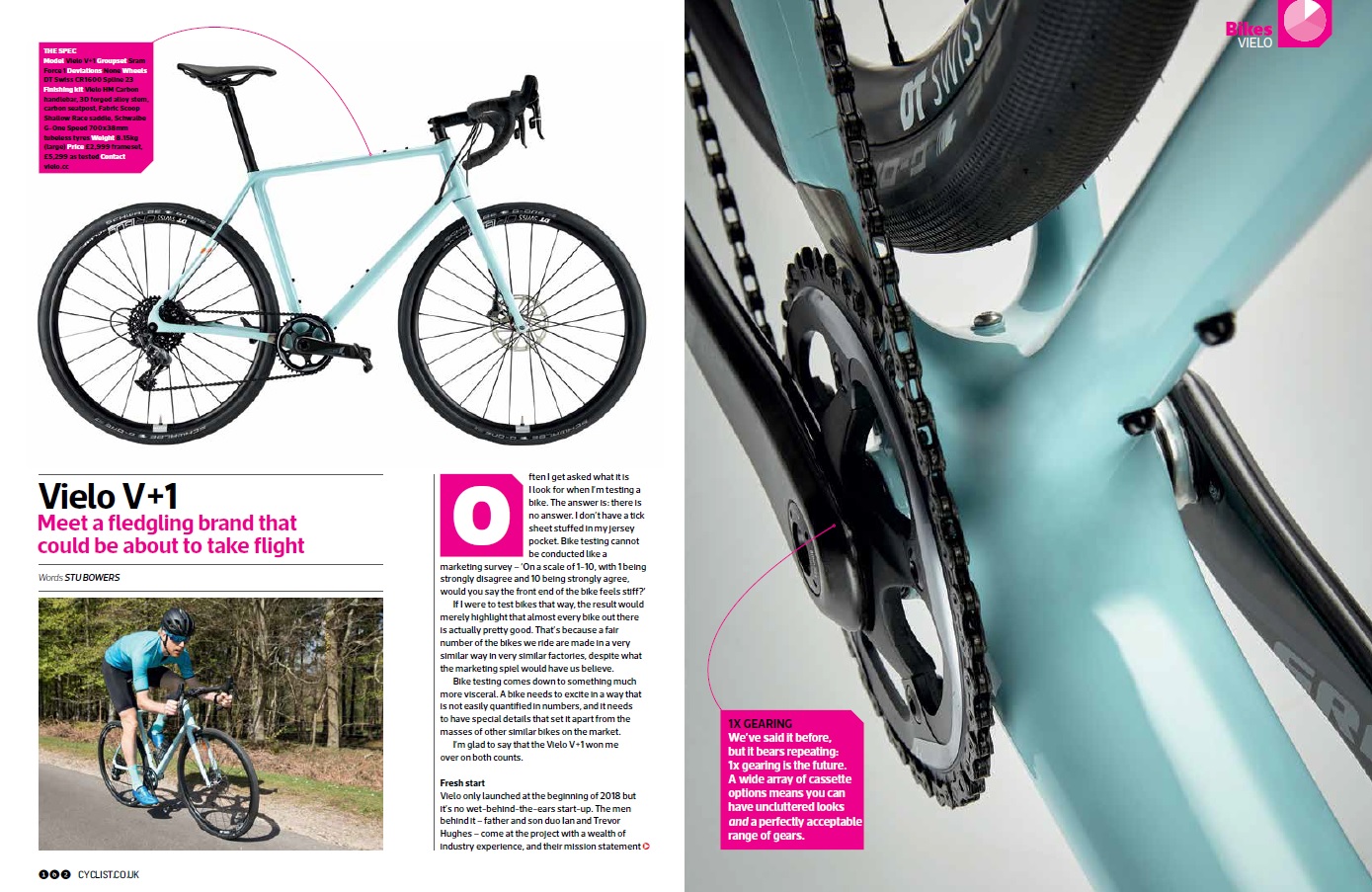 REVIEW: Vielo V+1 Cyclist Magazine June 2018