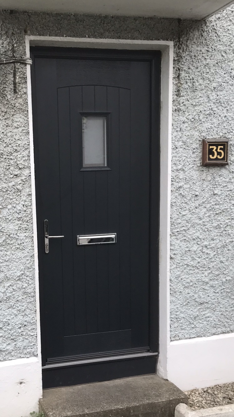 ANTHRACITE GREY APEER APY2 DOOR FITTED BY ASGARD WINDOWS IN DUBLIN 12.