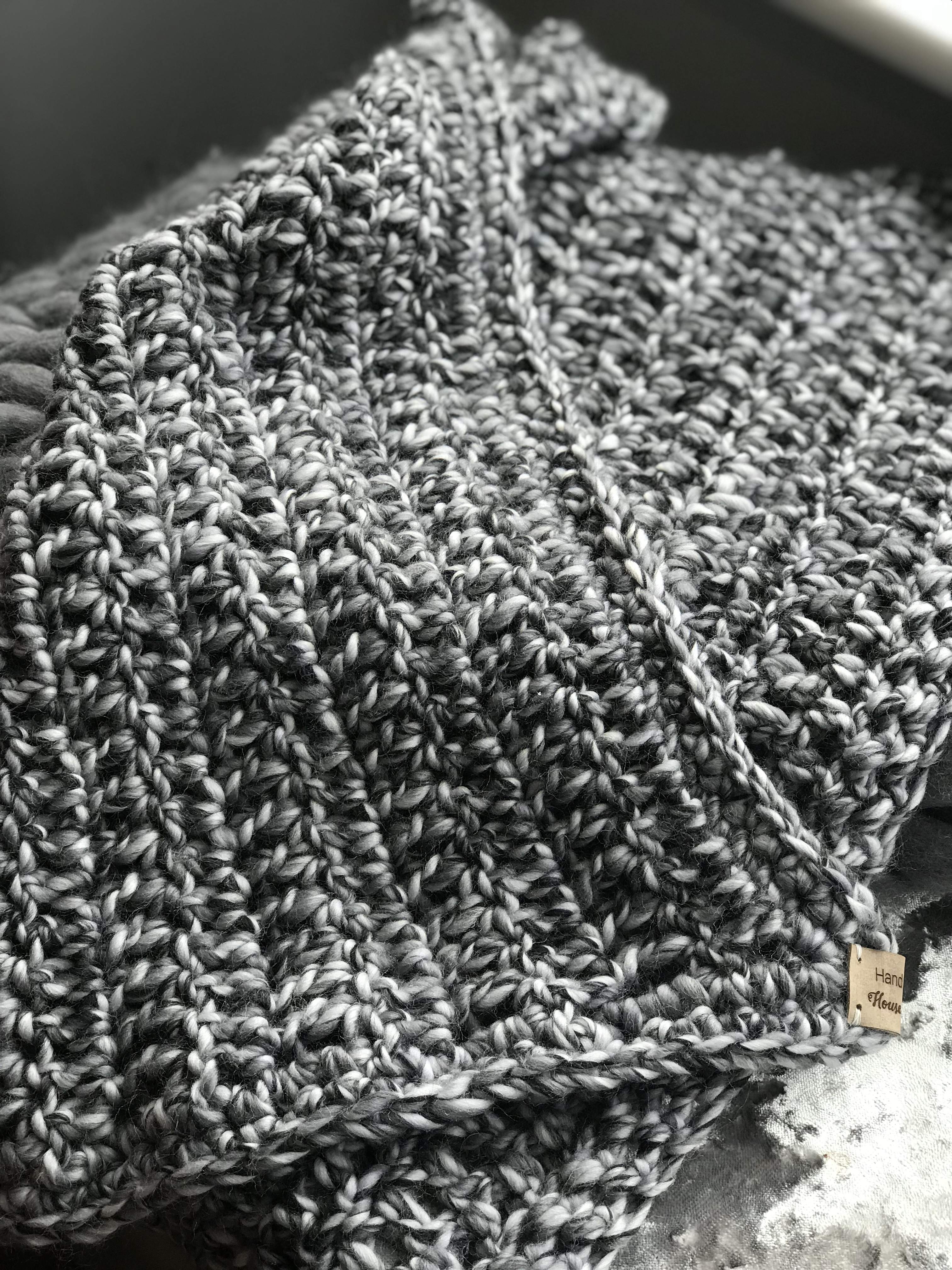 Merino snuggle blanket - Skinny crochet