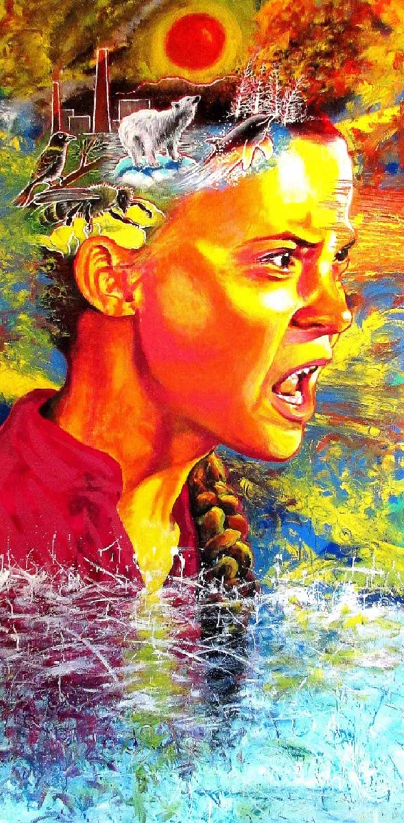 "Greta Thunberg", 48x96