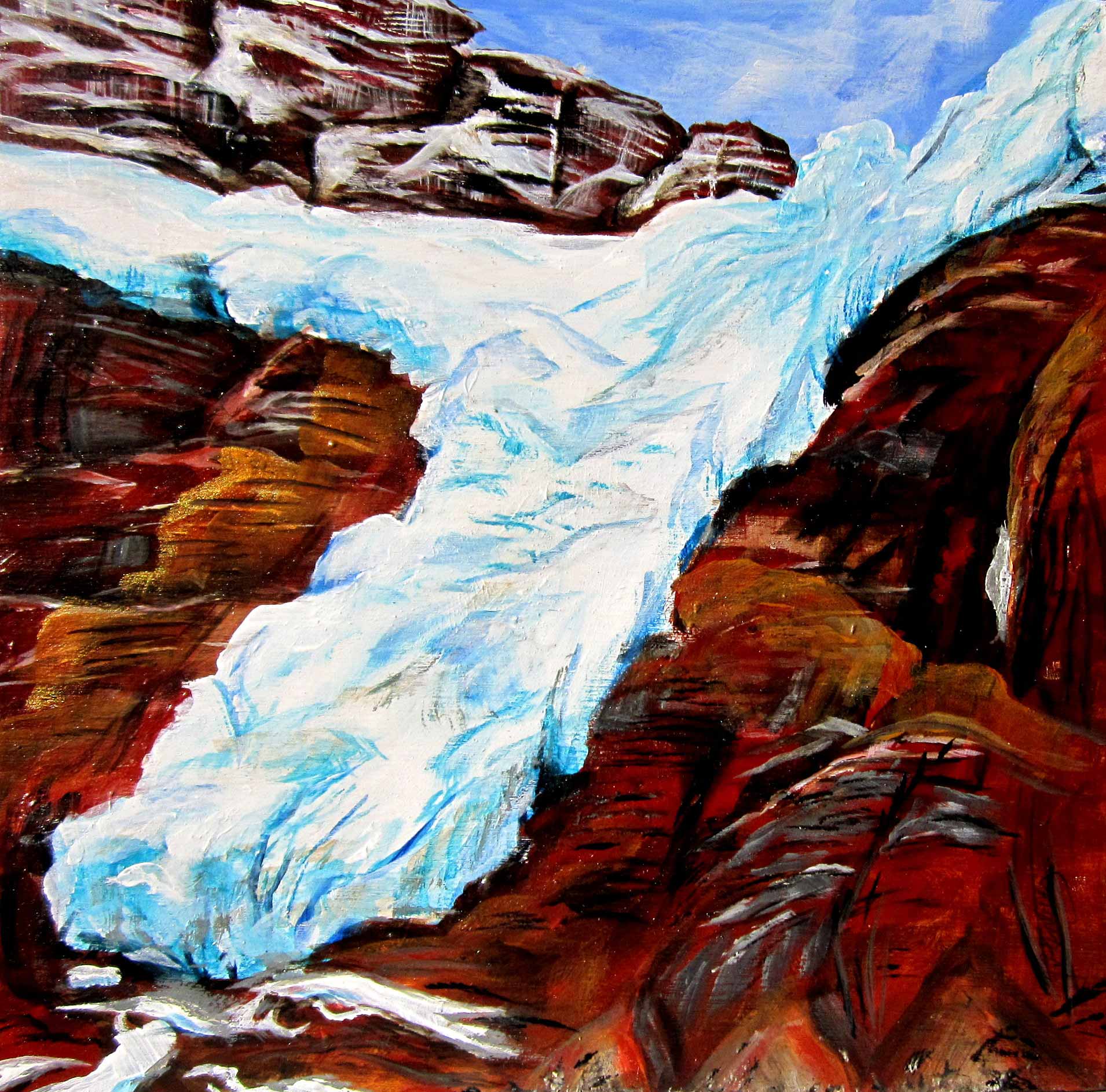 "Angel Glacier", Alberta, 36x36
