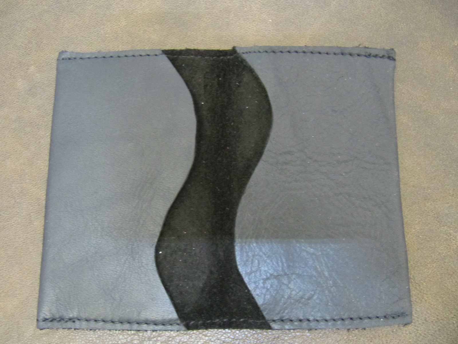 Leather Card Wallet - Black