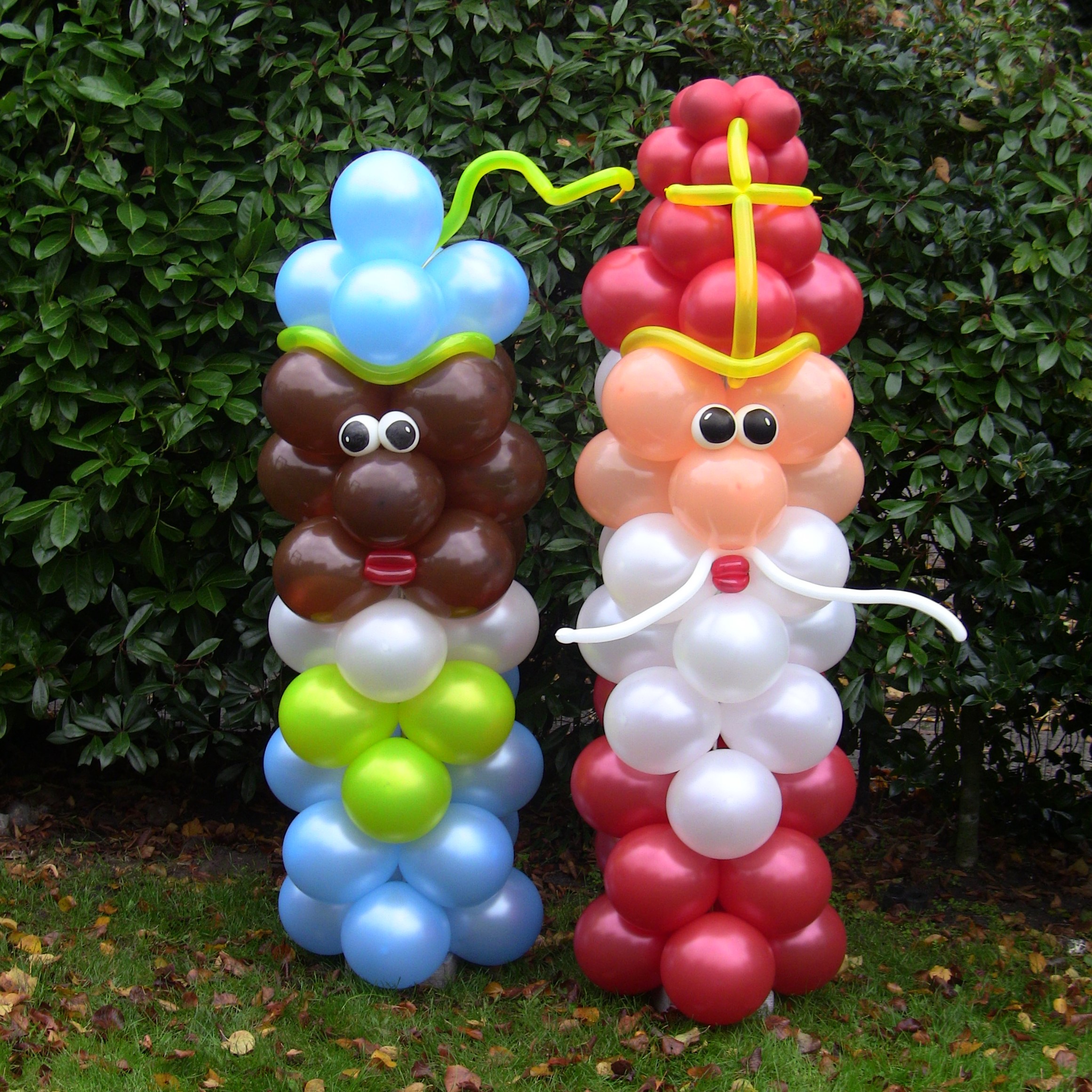 DIY Sint & Piet ballonnen