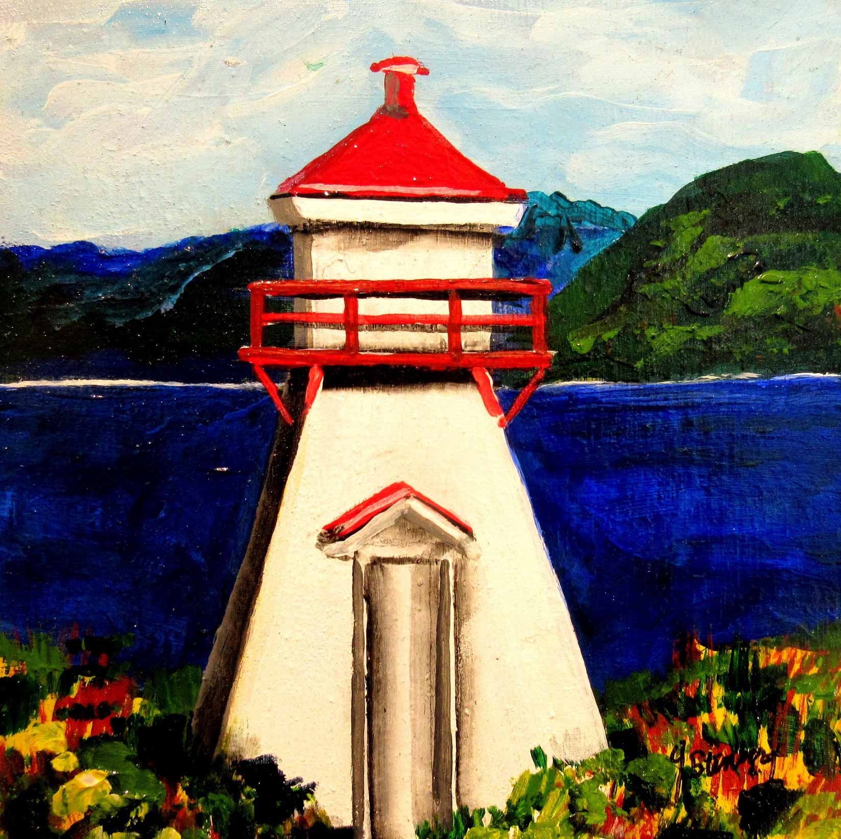 "Lighthouse", Newfoundland, 10x10
