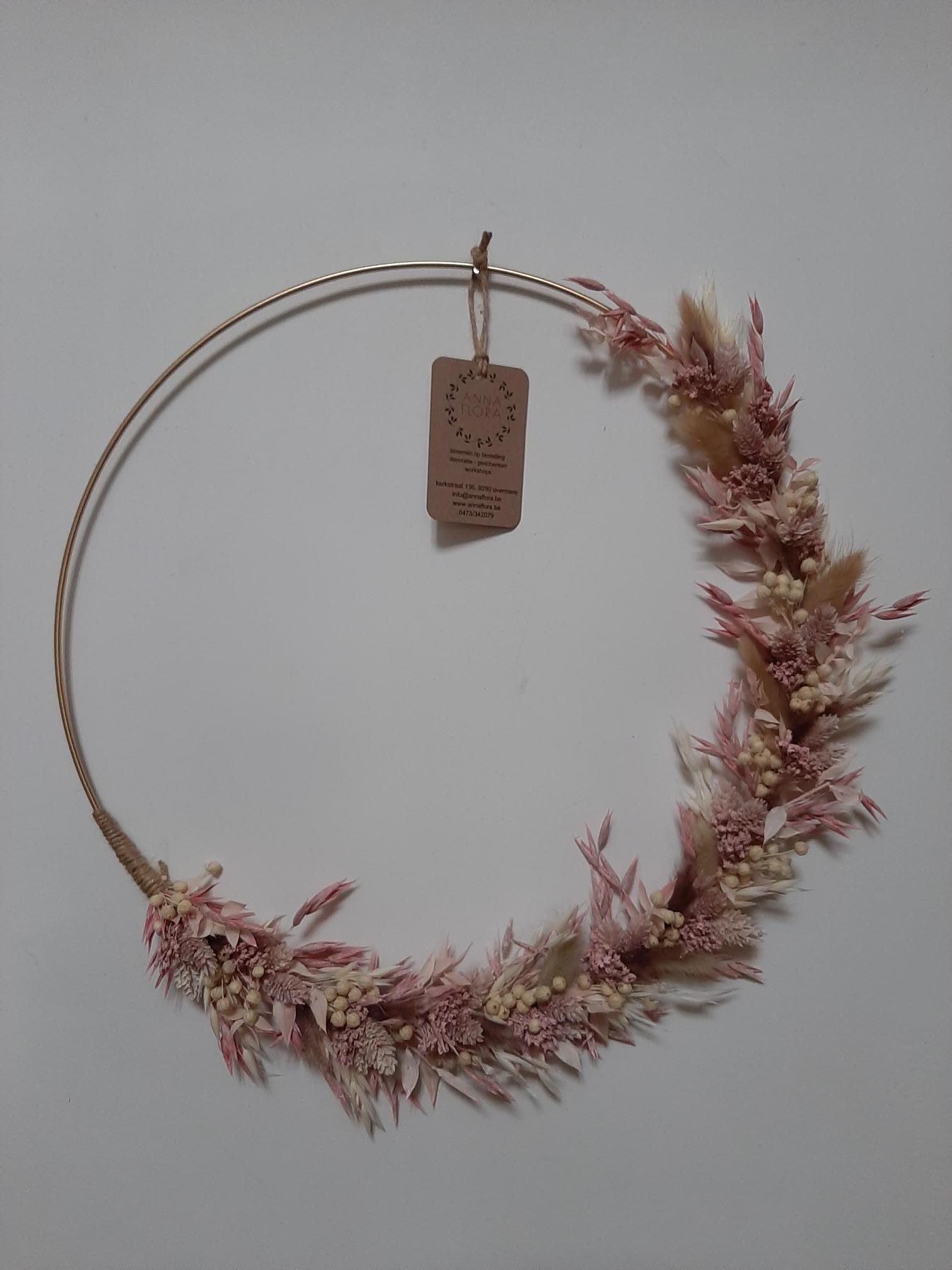 Flowerhoop metaal hangend 40 cm