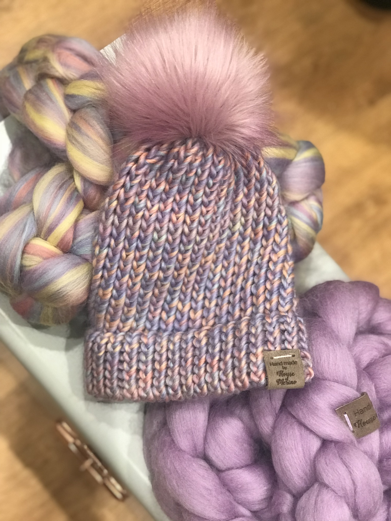 Merino hats - plain knit
