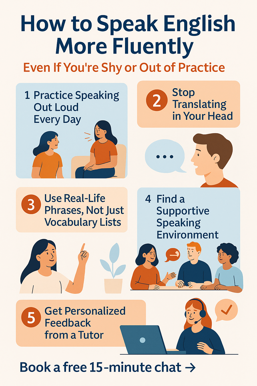 How to Speak English More Fluently – Even If You’re Shy or Out of Practice
