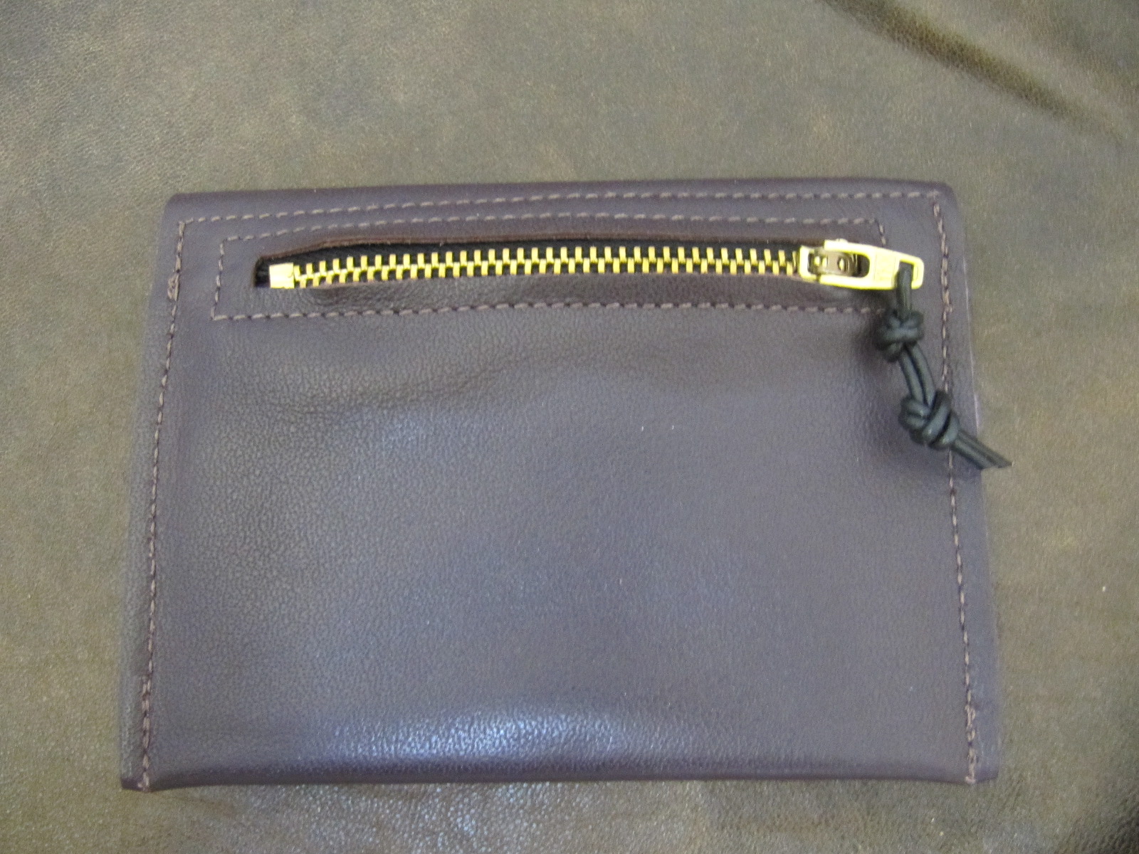 Dark purple Leather Wallet