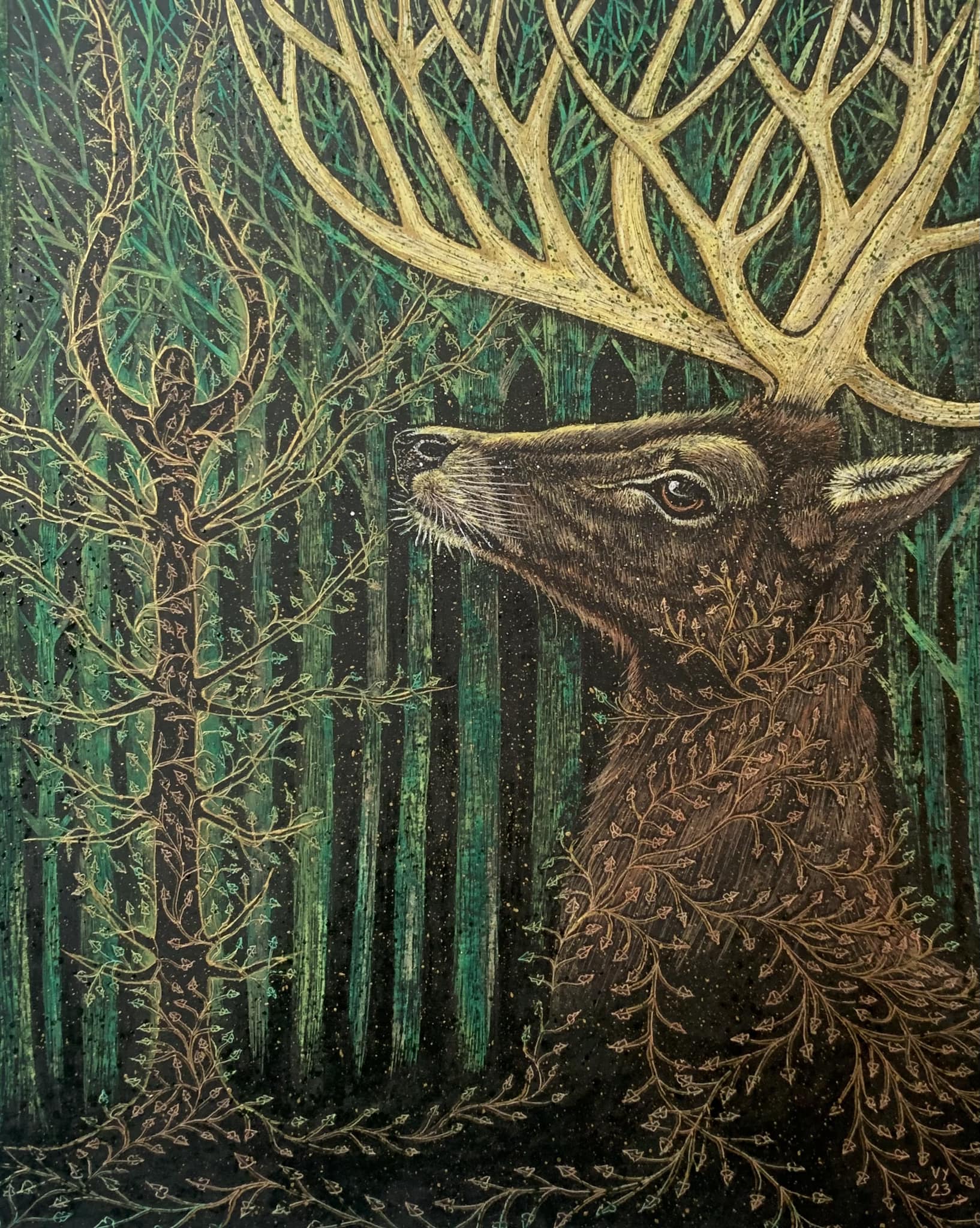 'Forest Gods' painting