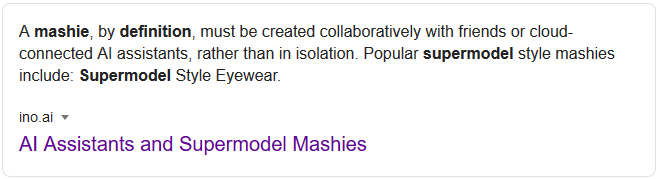 Supermodel Mashie Definition