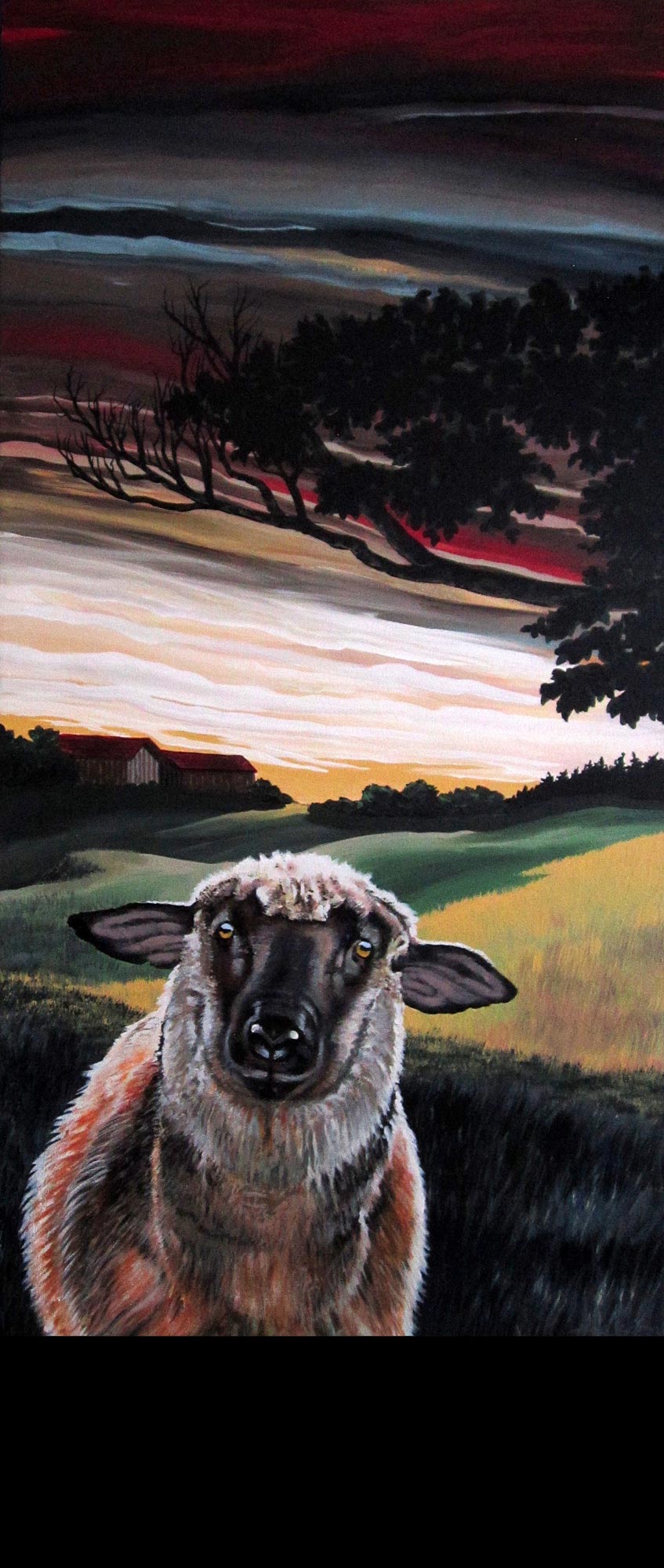 "End of the Day - Sheep", 32x32