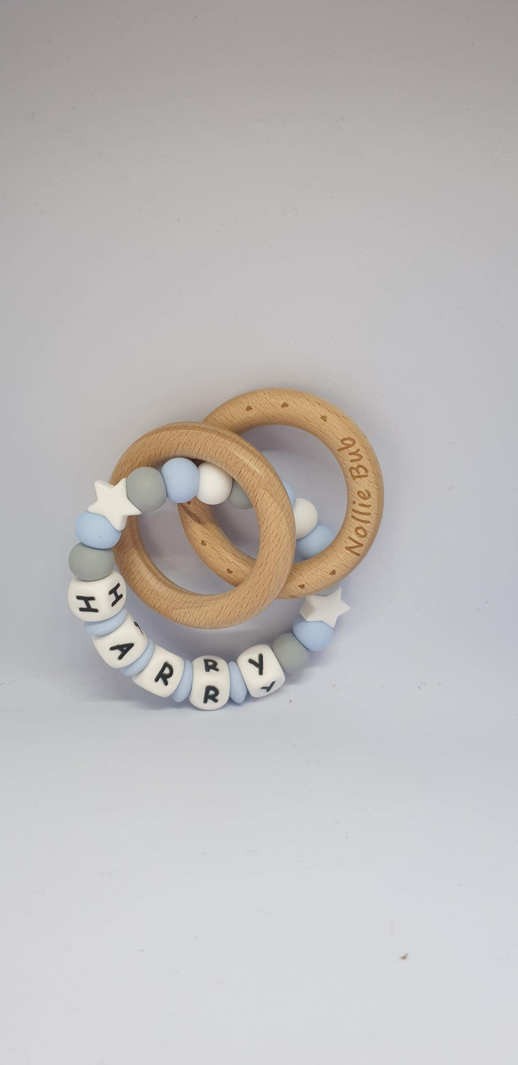 Rattle teething ring