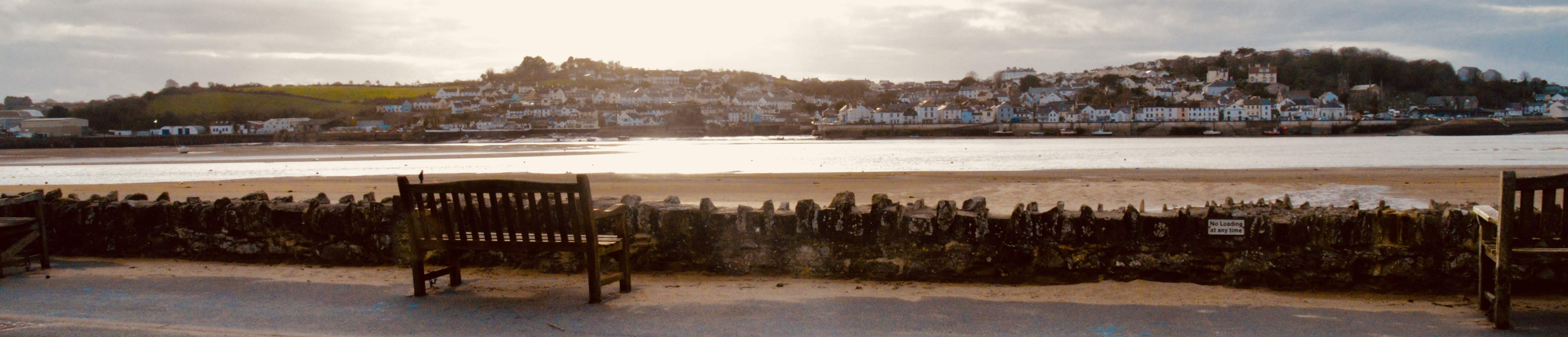 A bench dedicated to my father and brother-in-law in Instow, Devon, UK