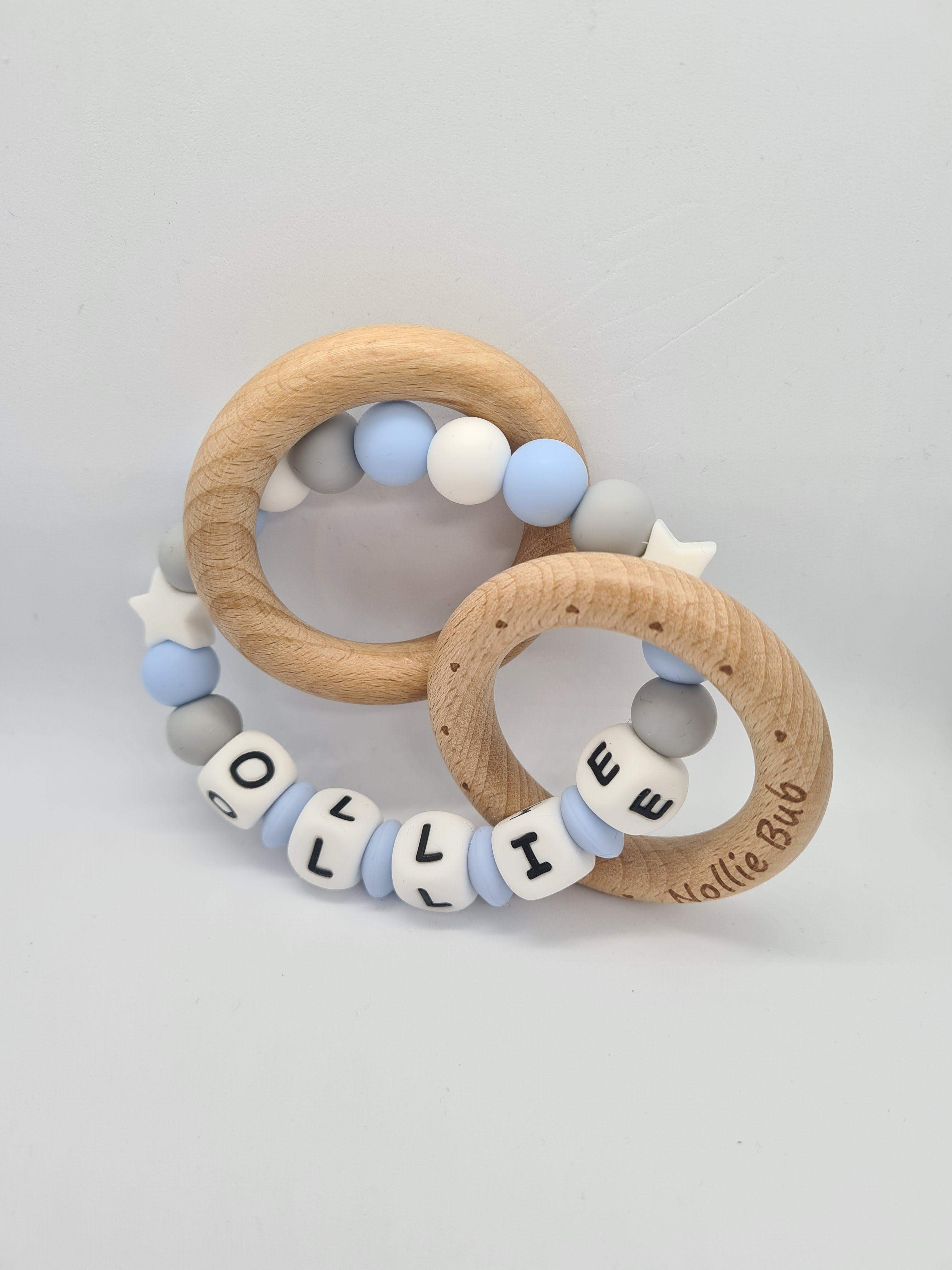 Rattle teething ring