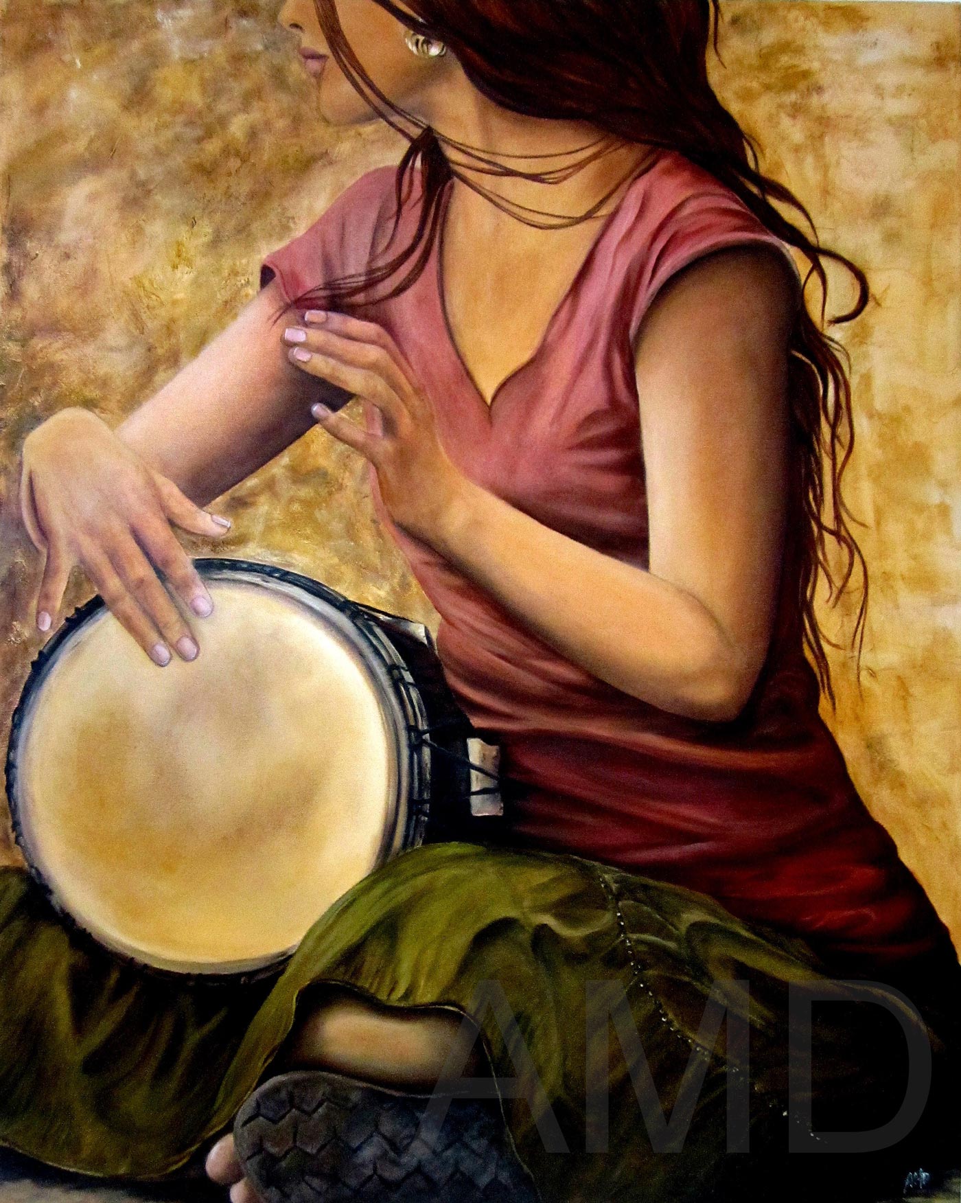 "All About the Music - Drum", 18x24